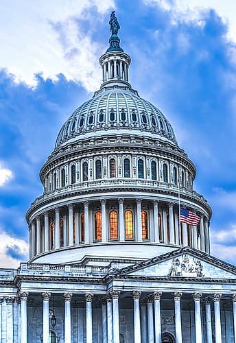US Capitol, Washington, DC. Art Print